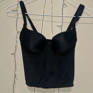 Black Bustier Top(cup size A)